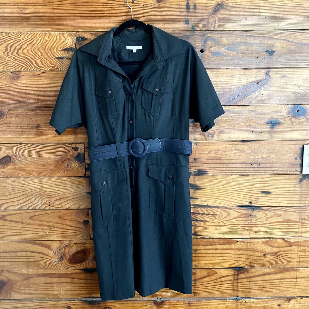 Vintage Bill Blass ButtonDown Belted Dress - Size 4